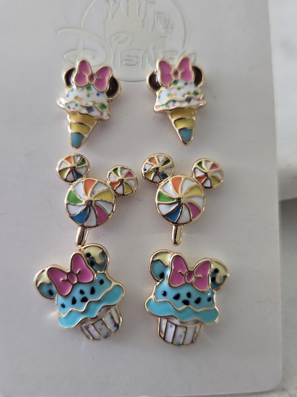 Minnie Ice Cream & Cupcake Earring Set